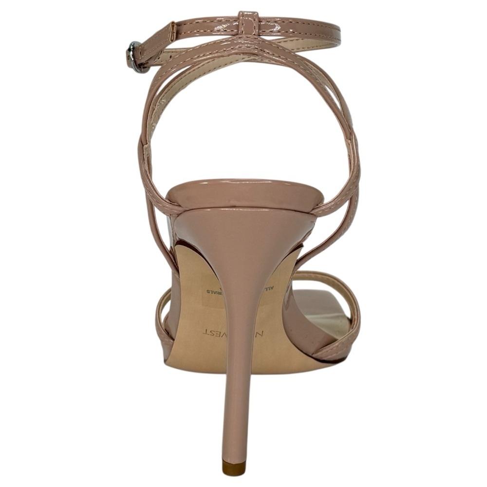 Nine West Tidle3 Nude Patent Leather Womens Heels Size 6M - Picture 4 of 12